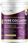 Collagen Powder 500g - Premium Gold Standard Bovine- 50 Servings - Collagen Peptides Supplement with 8 Essential Amino Acids - Made in The UK by