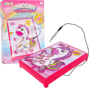 Unicorn Operation - Kids Board Games - Unicorn Toy For Girls – Remove The Body Parts Or Face The Buzzer - Unicorn Gifts For Girls - Board Games For Girls