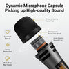 Wireless Microphones System, 4x5 Channels Cordless Handheld Dynamic Mic with Receiver, 60M UHF Range, Mics with stable signal Transmission for Karaoke Singing Party Church Wedding DJ PA Speaker