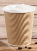 Best House EcoWise Coffee Brown 8-OZ Hot Beverage Cups with Ripple Wall Design, Perfect for Cafes – Eco-Friendly Recyclable Paper-Takeaway Coffee Cups (Pack of 500)