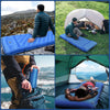 Camping Mat, 14CM Ultralight Inflatable Sleeping Pad with Built-in Foot Pump, Double Joinable, Compact, Waterproof for Backpacking, Hiking, Tent Trap Traveling