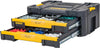 DWST1-70706 T-Stak IV Tool Storage Box with 2-Shallow Drawers, Yellow/Black, 7.01 cm*16.77 cm*12.28 cm