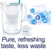 S1323 MAXTRA+ water filter cartridges, compatible with all jugs for chlorine and limescale reduction, 3 pack, White