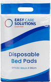 100 x  60 x 90 cm | Disposable Incontinence Bed Pads, Underpads, Bed Mats, Mattress Protectors, Incontinence Pads, Waterproof Bed Sheets for Babies, Children & Adults | 4 Pack of 25