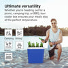 Large Cooler Box - 24 L, Insulated for Hot/Cold Food, Durable & Portable Freezer Box for Picnics, Camping BBQ, Comes with a Carry Handle, 9 Hours Cooling, Locking Lid, Blue