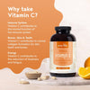 Vitamin C 1000mg | 180 Vegan VIT C Tablets [6 Month Supply] | High Strength Ascorbic Acid | with Added Bioflavonoids & Rosehip | for Normal Immune System |