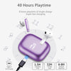 Wireless Earbuds, Bluetooth 5.3 Headphones in Ear with HiFi Stereo Deep Bass, 4 ENC Noise Cancelling Mic Wireless Earphones 40H Playtime, Bluetooth Earbuds Dual LED Display, IP7 Waterproof, Purple