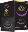 Elite Condoms Pack of 100 / FEEL Latex Free Condoms for Men, Regular Size Condoms, Ultra-Thin & Soft Condoms, Smooth Straight Shape, 53mm Wide