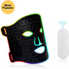 Skin Rejuvenation Photon Mask - 7 Colors Silicone Skin Care Treatment Led Light Therapy Red Light Facial Led Face Mask Device - Anti Aging Wrinkles Facial Beauty Skin Care Mask - (Black)