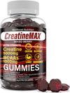 Creatine MAX 90 Gummies 5000mg Creatine Monohydrate, 1000mg BCAAs per Serving - Chewable Vegan Sugar Free Gummies, Mixed Berry Flavour (1 Month Supply)