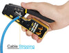 Pass Through RJ45 Crimp Tool Kit Ethernet Crimper CAT5 Cat5e Cat6 Crimping Tool Kit