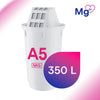 Filter Cartridge A5 2 Pack with Magnesium | Filters Limescale, Chlorine, Heavy Metals | 350L Clear Water | AQUALEN Technology for Better Tasting Food & Drink | Replacement for A5 Filter Jugs