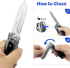 Multitool 5 in 1 Multifunctional Folding Pocket Knife, Folding Scissors, Detachable Stainless Steel Geometric Knife for Outdoor Camping Hiking (Extra 11 Screwdriver Bits)