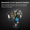 Crystal Pods Hybrid Active Noise Cancelling Earbuds, 38dB ANC Wireless Earbuds, AI-Enhanced Dual Mics for Clear Calls, Deep Bass, 35H Playtime, IPX5 Waterproof, Bluetooth 5.4, with App Custom EQ