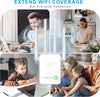 2024 Newest WiFi Extender, WiFi Booster, WiFi Repeater, 4 *Antennas Covers Up to 3800 Sq.ft and 45 Devices, Internet Booster - with Ethernet Port, Quick Setup, Home Wireless Signal Booster.White