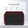 Nylon Horizontal Dust Cover for Xbox Series X Console, Soft Neat Lining Dust Guard, Anti Scratch Waterproof Cover Sleeve for Xbox Series X Console - Black & Red Trim