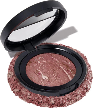 LAURA GELLER NEW YORK Baked Blush-n-Brighten Marbleized Blush- Down to Earth Creamy Lightweight Natural Finish