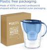 Marella XL Water Filter Jug Blue (3.5L) incl. 1x MAXTRA PRO All-in-1 cartridge - large-volume jug with digital LTI and Flip-Lid - now in sustainable Smart Box packaging