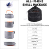 Feast 4 Camping Cookware Set | Outdoor Cooking kit with Pot Kettle Pan Bowls and Spatula | Kitchen Utensils for 4 to 5 People Backpacking Trekking Hiking Fishing Picnic