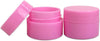 36 Pieces 7G/7ML (0.25oz) PINK Sturdy Thick Double Wall Plastic Container Jar with Foam Lined Lid for Pills, Medication, Ointments and Other Beauty and Health Aids - BPA Free