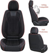 Car Seat Covers Full Set Universal for 5 Seats, Universal Fit For Most Cars, SUV, Sedans and Pick-up Trucks, Waterproof Automotive Seat Protector, Luxury Leather Car Seat Cushion, Airbag Compatible