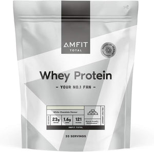 Amazon Brand -  Whey Protein Powder, White Chocolate Flavour, 33 Servings, 1 kg (Pack of 1)