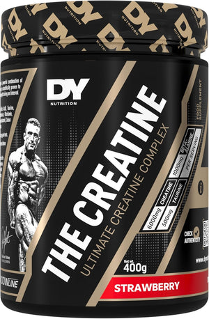 The Creatine Complex 400g - High Performance Creatine Monohydrate Powder with Beta Alanine, Taurine + B Vitamins for Muscle Endurance, Pump & Recovery x40 Servings (Strawberry Flavoured)