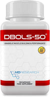 DBOLS-50 - Powerful Legal Bodybuilding Supplement - Advanced Performance and Recovery Agent - 120 Vegetarian Capsules - 30 Days Supply - UK Manufacture