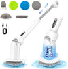 Electric Spin Scrubber, 2024 Cordless Power Scrubber with 6 Replaceable Brush Heads and Adjustable Extension Handle, Electric Ceaning Brush with 2 Speeds for Bathroom,Kitchen,Car,Tile,Wall,Floor