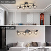 Spot Light Fittings for Ceilings Adjustable Metal Wire Cage Kitchen Spotlight Ceiling Lights with E14 Base Black 4 Way Ceiling Light Industrial for Bedroom Hallway Living Room Shop