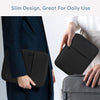 12.9" Tablet Sleeve Padded Carrying Case for iPad Pro 12.9" M2 6/5/4th/3rd Gen, iPad Pro 13" M4, iPad Air 13", Galaxy Tab S9 FE+/S9+/S8+/S7 FE/S7+ 12.4", Surface Pro 8/7/6/5/4/X 12.3", Black