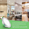 LED Recessed Ceiling Spotlights Dimmable, 5W Downlights Ultra Slim 400LM, Warm White 3000K Neutral White 4000K Cool White 6500K Adjustable, IP44 Waterproof Lighting for Bathroom Kitchen, 6 Pack