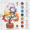 Seven Chakra Tree of Life, Crystal Tree for Positive Energy - Feng Shui Tree, Artificial Tree, Crystal Decoration, Money Tree, Handmade 7 Chakra Tree, Stone Tree, Healing Crystals, Spiritual Gifts