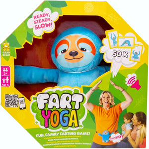 , make sure Sammy Sloth doesn't fart whilst doing a yoga move is an hilarious family game for years 4+! Based on tiktok trend, Blue