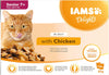 Delights Complete Wet Cat Food for Senior 7+ Cats Chicken in Jelly Multipack 12 x 85 g Pouches