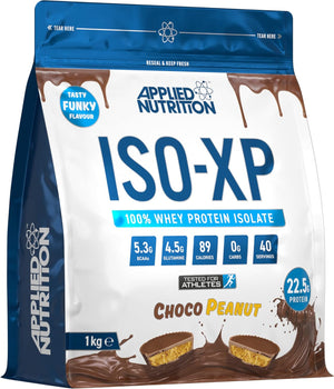 ISO XP Whey Isolate - Whey Protein Isolate Powder, ISO-XP Funky Yummy Flavours (1kg - 40 Servings) (Choco Peanut)