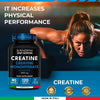 ® Creatine Monohydrate 3000mg - Gym Energy Supplement for Men & Women for Pre Workout - Powder Alternative - Muscle Power, Increase and Strength - Vegan, NO GMO & Keto Unflavoured - 120 Tablets