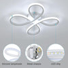 LED Ceiling Light, 30W 3500LM Modern LED Ceiling Lighting, Creative 4 Head Flower Shaped LED Ceiling Lamp for Bedroom Corridor Dining Room, Cool White Light 6500K