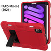 Amazon Brand Case for iPad Mini 6.Generaton, iPad 8.3''2021, 360° Protective Case with Pen Holder Supports Pencil Charging Touch ID Soft TPU Case (Red)