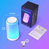 Rechargeable Lamp, RGB&10 Brightness Touch Lamp,1200mah Cordless Lamp Rechargeable Lamp for Bedroom & Touch Lamps Bedside Lamp,Portable Lamp for Bedroom,Night Light Kids Night Light Baby, Adult Gifts