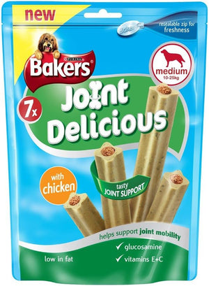 Joint Delicious Chicken for Medium Dogs (7 per pack - 180g) - Pack of 6