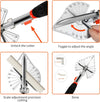 Miter Shears - 45 to 135 Degree Multi Angle Trim Cutter, Gasket Shear for Cutting Soft Wood, Plastic, PVC and More, Including 2 Spare Blades (JDJ)