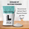 LifeLab Supplements Premium Glycine Powder, 1kg - with 99.4% Purity, Odourless with Sweet Taste - Enhance Vitality and Essential Dietary Support - Unleash Your Optimal Wellness Potential