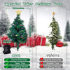 Christmas Tree with Lights,4 in 1 Prelit Christmas Tree Garden Stake Lights with 9 Lighting Modes,Waterproof Christmas Lights for Indoor & Outdoor Yard Lawn Pathway Christmas Decorations