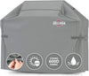 Grill Cover, Gas BBQ Cover fits Weber BBQ, Brinkmann, Char Broil, Outback and more - Large BBQ Cover Waterproof, Heavy Duty, Windproof, Rip-Proo, UV Resistant (132 L x 66 W x 109 H cm, Grey)