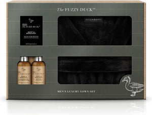 The Fuzzy Duck Men's Hemp & Bergamot Luxury Dressing Gown Gift Set (Pack of 1) - Vegan Friendly