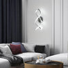 Wall Lamp LED Chrome Modern Elegant Spiral Indoor Wall Lights for Bedside Bedroom Living Room Hallway Wall Lighting Fixture Cool White Light 24W