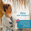 Zinc with Vitamin C (360 Tablets) | Immune Health | Bones, Eyes, Skin, Hair & Nails | 15mg Zinc & 80mg Vitamin C per Tablet | Easily Absorbable | One-A-Day | Easy to Swallow | Vegan