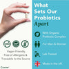 Probiotics Complex - Gut Health & Bloating Relief – Organic Prebiotics - 30 Billion CFU - 10 Bacterial Cultures - Vegan Supplement for Men & Women - 60 Capsules - 2 Month Supply - Made in UK