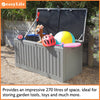Outdoor Garden Storage Box, Waterproof Box, Outside Storage Box, Outdoor Storage Box, Patio Storage Box, Storage Cabinet, Outdoor Cushion Storage, Deck Storage, 270 Litre, Fully Guarnteed